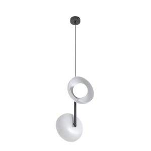Lampa wisząca VANILA szaro-czarna 2xG9x15W wym:120x23x20cm IP20 Emibig 1025395 Lampa wisząca VANILA szaro-czarna 2xG9x15W wym:120x23x20cm IP20 Emibig 1025395