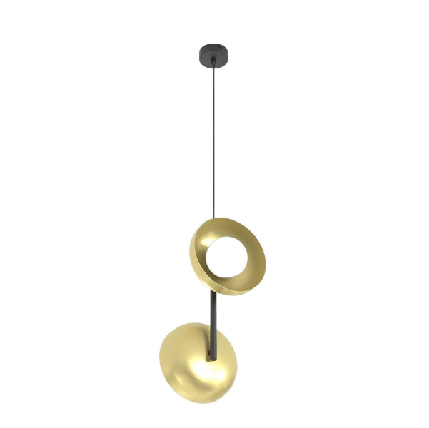 Lampa wisząca VANILA złota 2xG9x15W wym:120x23x20cm IP20 Emibig 1025426