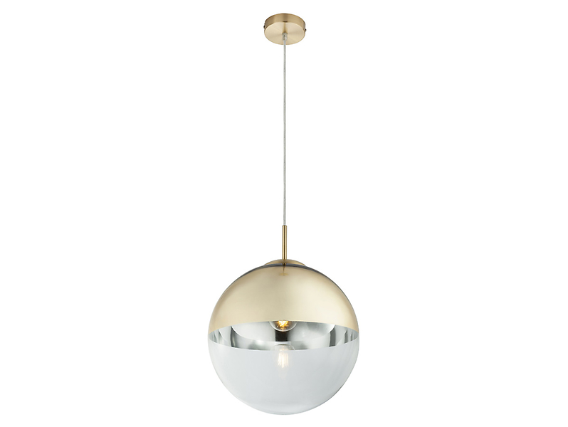 Lampa wisząca Varus szklana złota 38012