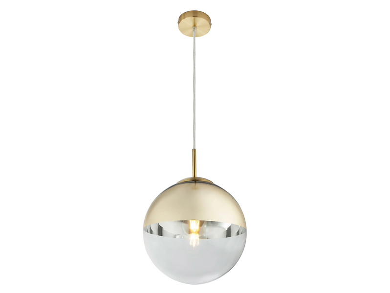 Lampa wisząca Varus szklana złota 51573
