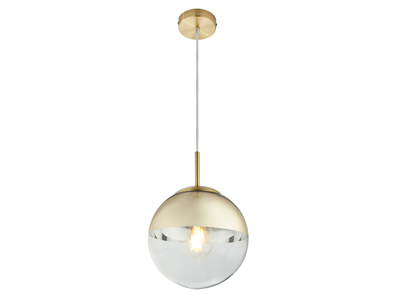Lampa wisząca Varus szklana złota 37991