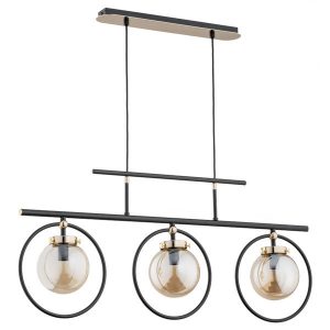 Lampa wisząca VASIDO czarna-stare złoto 3xE14x10W wym:85x80x13cm IP20 Alfa 1025268 Lampa wisząca VASIDO czarna-stare złoto 3xE14x10W wym:85x80x13cm IP20 Alfa 1025268