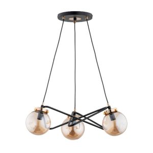 Lampa wisząca VEGA czarna-stare złoto 3xE14x10W wym:66x52x52cm IP20 Alfa 1021083 Lampa wisząca VEGA czarna-stare złoto 3xE14x10W wym:66x52x52cm IP20 Alfa 1021083