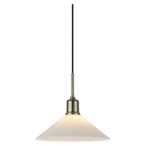 Lampa wisząca Vela szklana biała 620076 Lampa wisząca Vela szklana biała 620076
