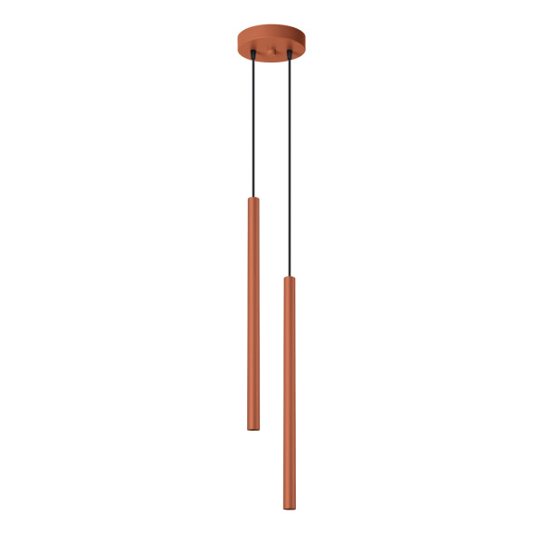Lampa wisząca VELINO ochra czerwona 2xG9x8W wym:104x15x15cm IP20 Pure Lume 1018741