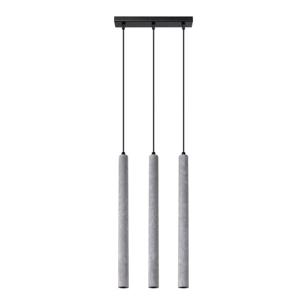 Lampa wisząca VELINO szara 3xG9x8W wym:110x30x5cm IP20 Pure Lume 1018788