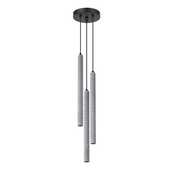 Lampa wisząca VELINO szara 3xG9x8W wym:90x19,5x19,5cm IP20 Pure Lume 1018778