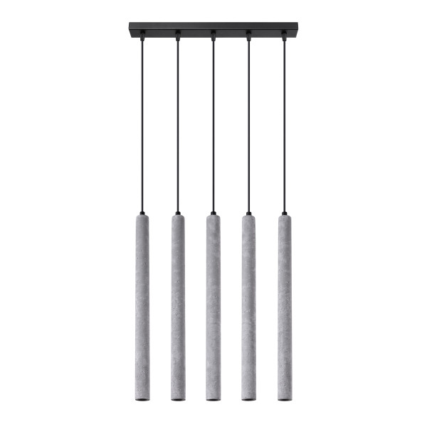 Lampa wisząca VELINO szara 5xG9x8W wym:100x45x5cm IP20 Pure Lume 1018744