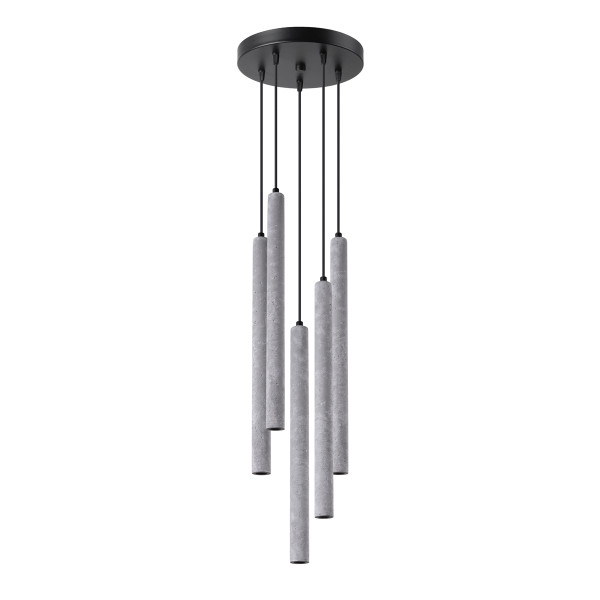 Lampa wisząca VELINO szara 5xG9x8W wym:110x25x25cm IP20 Pure Lume 1018745