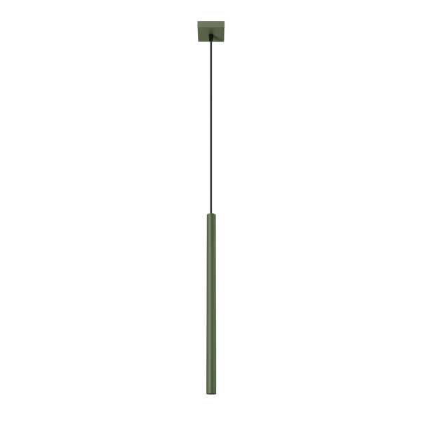 Lampa wisząca VELINO zielony oliwkowy 1xG9x8W wym:114x8x8cm IP20 Pure Lume 1018734