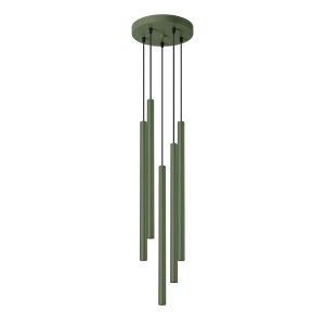Lampa wisząca VELINO zielony oliwkowy 5xG9x8W IP20 Pure Lume 1018818
