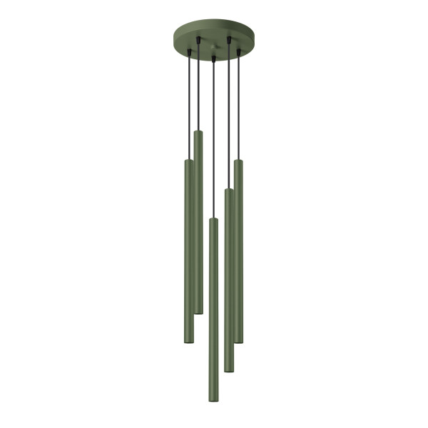 Lampa wisząca VELINO zielony oliwkowy 5xG9x8W IP20 Pure Lume 1018818