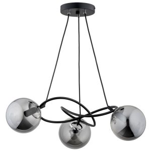 Lampa wisząca VELTA czarna-dymiona 3xE14x10W wym:56x60x60cm IP20 Alfa 984844 Lampa wisząca VELTA czarna-dymiona 3xE14x10W wym:56x60x60cm IP20 Alfa 984844