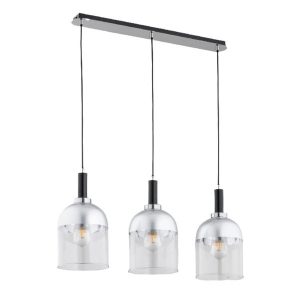 Lampa wisząca VENTO czarna-chromowana 3xE27x15W wym:90x75x18cm IP20 Alfa 1025324 Lampa wisząca VENTO czarna-chromowana 3xE27x15W wym:90x75x18cm IP20 Alfa 1025324