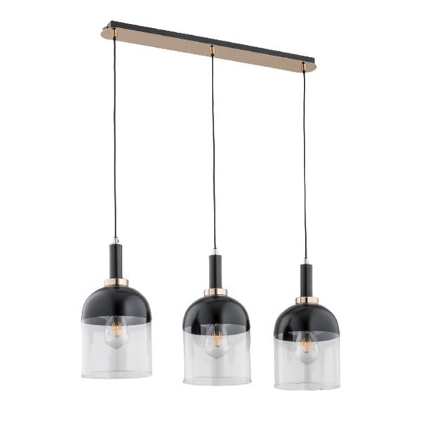 Lampa wisząca VENTO czarno-złota 3xE27x15W wym:90x75x18cm IP20 Alfa 1025259