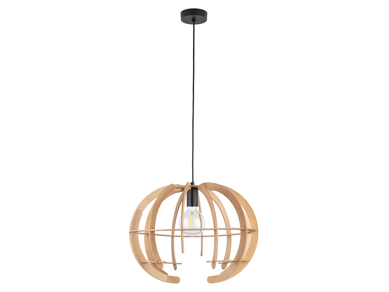 Lampa wisząca Venus Wood 160 cm drewniana beżowa 296343