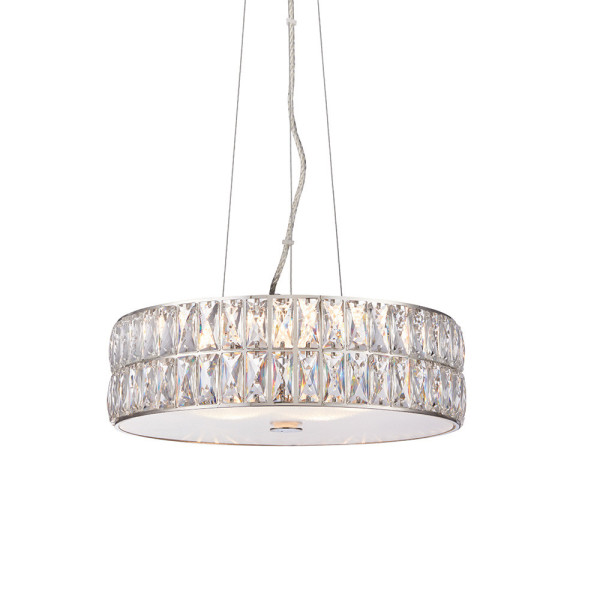 Lampa wisząca VERINA chromowana LED 26,13W 3000K 1500lm Endon 1019323