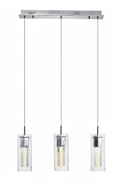 Lampa wisząca Verizon modernistyczna chromowana 3xMR11x35W IP20 Italux 984892