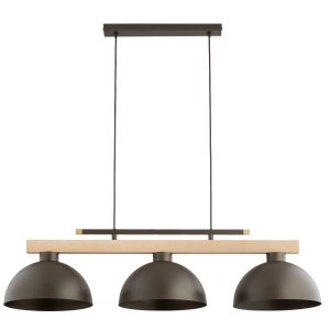Lampa wisząca VERTA ciemnobrązowa podsufitka brązowa 3xE27x15W IP20 Alfa 984894 Lampa wisząca VERTA ciemnobrązowa podsufitka brązowa 3xE27x15W IP20 Alfa 984894