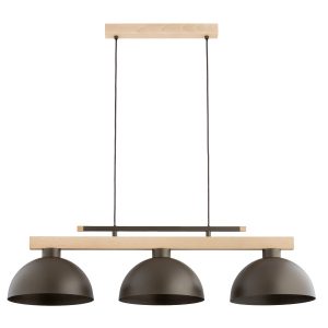 Lampa wisząca VERTA jasnobrązowa podsufitka jasne drewno 3xE27x15W Alfa 984908 Lampa wisząca VERTA jasnobrązowa podsufitka jasne drewno 3xE27x15W Alfa 984908