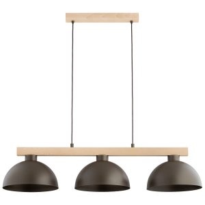 Lampa wisząca VERTA jasnobrązowa podsufitka jasne drewno 3xE27x15W Alfa 984887 Lampa wisząca VERTA jasnobrązowa podsufitka jasne drewno 3xE27x15W Alfa 984887