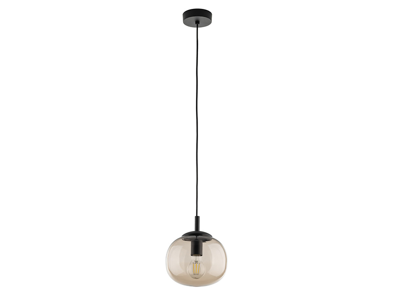 Lampa wisząca Vibe 20 cm szklana brązowa 296327