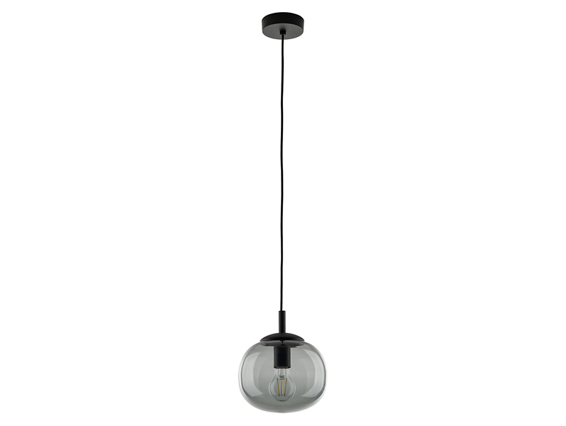 Lampa wisząca Vibe 20 cm szklana grafitowa 296326