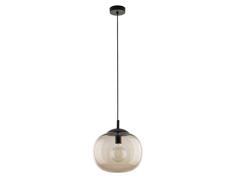 Lampa wisząca Vibe 25 cm szklana brązowa 296332