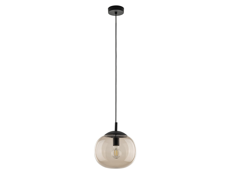 Lampa wisząca Vibe 30 cm szklana brązowa 296336