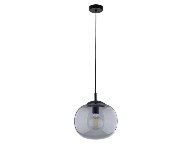 Lampa wisząca Vibe 30 cm szklana grafitowa 296335