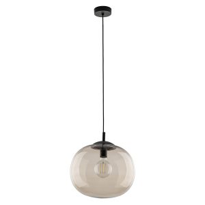 Lampa wisząca Vibe 35 cm szklana brązowa 296341 Lampa wisząca Vibe 35 cm szklana brązowa 296341