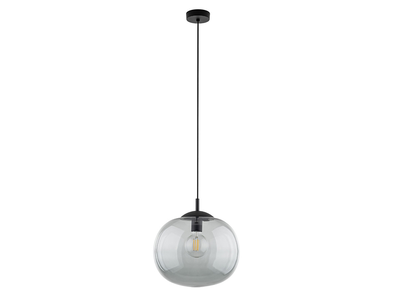 Lampa wisząca Vibe 35 cm szklana grafitowa 296340