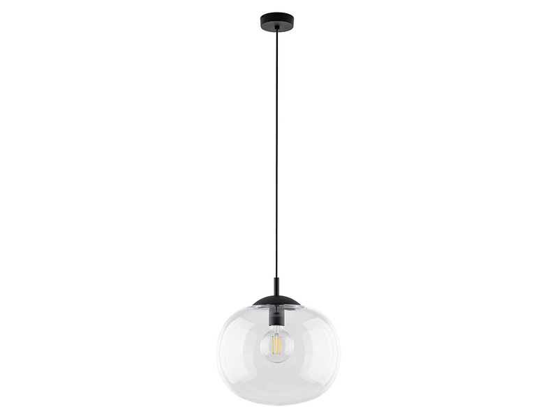 Lampa wisząca Vibe 35 cm szklana transparentna 296339