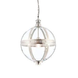 Lampa wisząca VIENNA szklana kula mosiądz 1xE27x40W IP20 Endon 1027160 Lampa wisząca VIENNA szklana kula mosiądz 1xE27x40W IP20 Endon 1027160