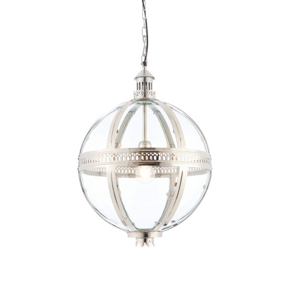Lampa wisząca VIENNA szklana kula mosiądz 1xE27x40W IP20 Endon 1027160