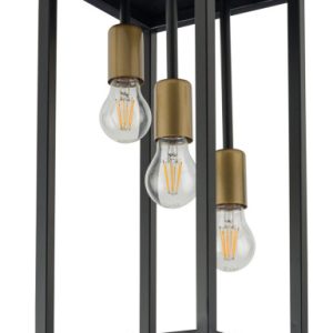 Lampa wisząca Vigo czarno-złota 3xE27x15W IP20 Sigma Lighting 1030686 Lampa wisząca Vigo czarno-złota 3xE27x15W IP20 Sigma Lighting 1030686