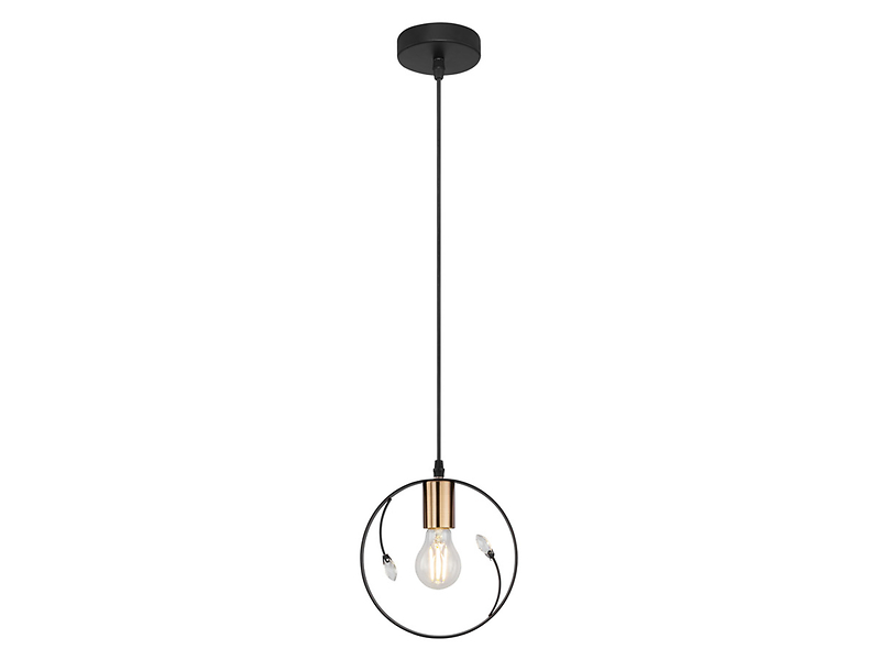 Lampa wisząca Vigo metalowa czarna 53483