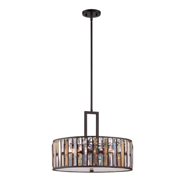 Lampa wisząca vintage brąz Gemma 3xE27x60W wym: 154,3x54x54 cm Hinkley 849298