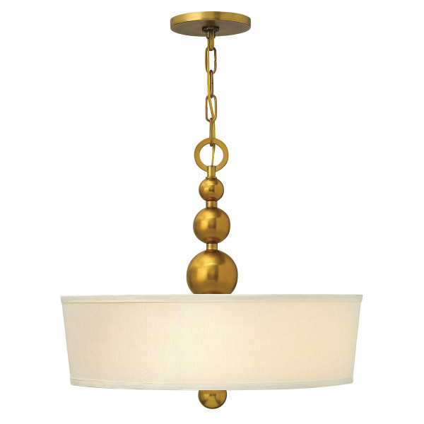 Lampa wisząca vintage mosiądz Zelda 3xE27x60W wym: 47x51x51 cm Hinkley 852803