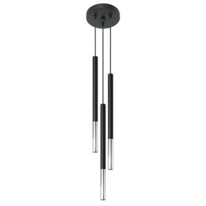 Lampa wisząca VITREO czarna-chromowana 3xG9x12W IP20 Pure Lume 1021069 Lampa wisząca VITREO czarna-chromowana 3xG9x12W IP20 Pure Lume 1021069