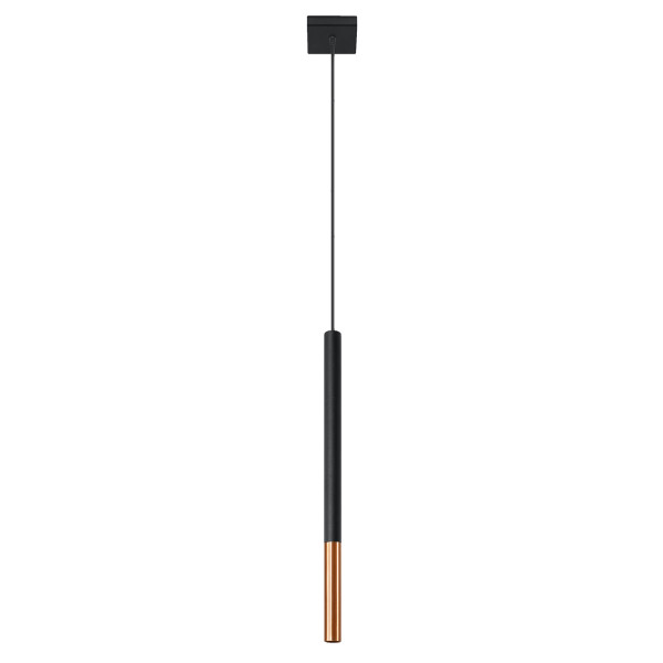 Lampa wisząca VITREO czarno-miedziana 1xG9x12W IP20 Pure Lume 1021108