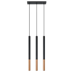 Lampa wisząca VITREO czarno-miedziana 3xG9x12W IP20 Pure Lume 1021101 Lampa wisząca VITREO czarno-miedziana 3xG9x12W IP20 Pure Lume 1021101