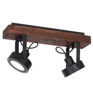 Lampa wisząca Viva wood czarny mat-ciemne drewno 2xES111x15W IP20 Luminex 1030205 Lampa wisząca Viva wood czarny mat-ciemne drewno 2xES111x15W IP20 Luminex 1030205