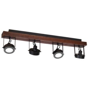 Lampa wisząca Viva wood czarny mat-ciemne drewno 4xES111x15W IP20 Luminex 1030360 Lampa wisząca Viva wood czarny mat-ciemne drewno 4xES111x15W IP20 Luminex 1030360