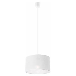Lampa wisząca Vivian tkaninowa biała 119978 Lampa wisząca Vivian tkaninowa biała 119978