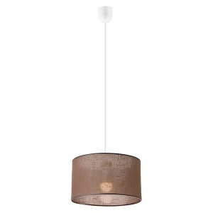 Lampa wisząca Vivian tkaninowa brązowa 120815 Lampa wisząca Vivian tkaninowa brązowa 120815