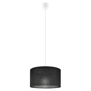 Lampa wisząca Vivian tkaninowa czarna 120816 Lampa wisząca Vivian tkaninowa czarna 120816
