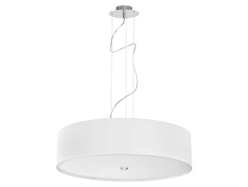Lampa wisząca Viviane 3-punktowa tkaninowa biała 24932