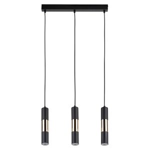 Lampa wisząca Vivien 3-punktowa metalowa czarno-złota 56968 Lampa wisząca Vivien 3-punktowa metalowa czarno-złota 56968