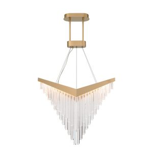 Lampa wisząca VIVIEN szczotkowane złoto LED 1x40W 900lm Quintiesse 836418 Lampa wisząca VIVIEN szczotkowane złoto LED 1x40W 900lm Quintiesse 836418